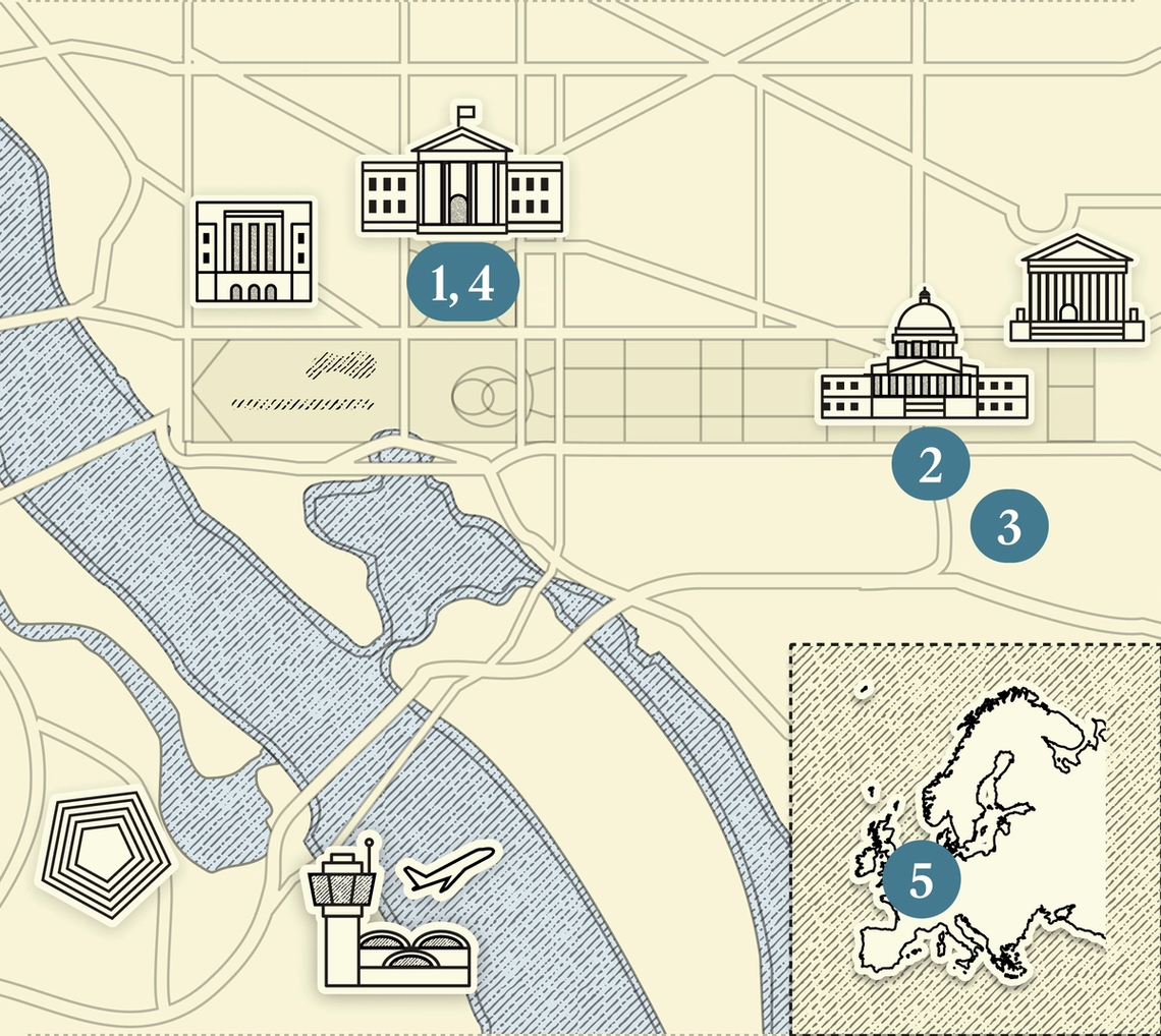 A map of Washington, DC