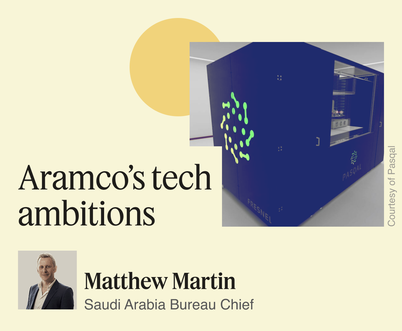 Aramco’s tech ambitions