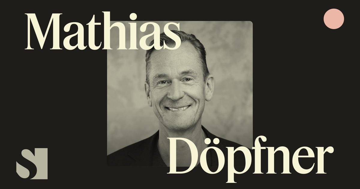 Watch: Axel Springer CEO Mathias Döpfner Semafor Principals Live ...