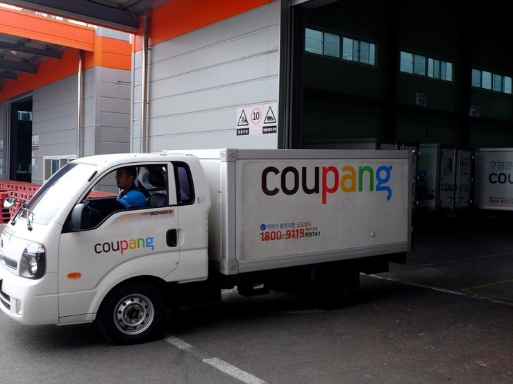 Coupang delivery trucks