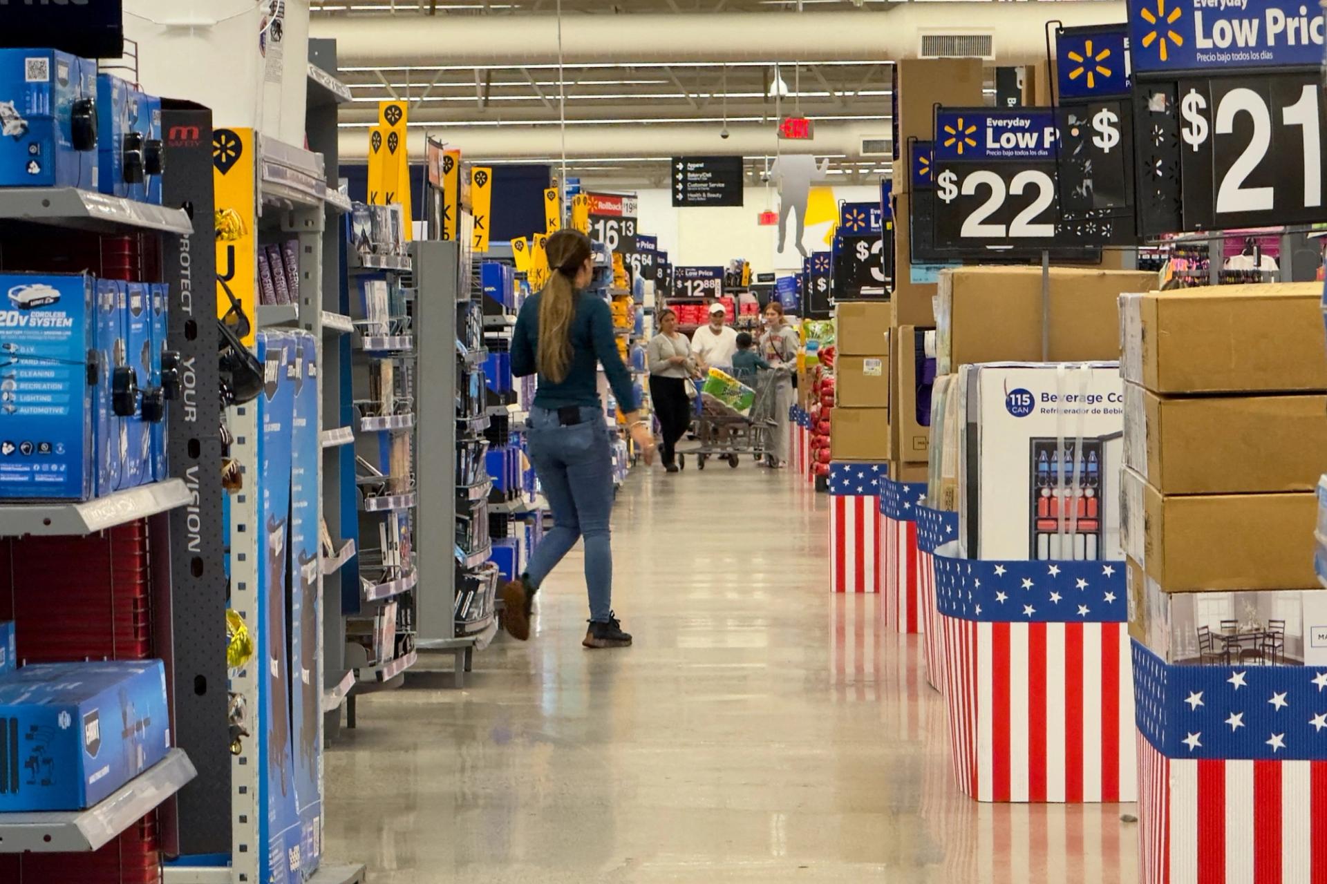 A Walmart store in California, US.