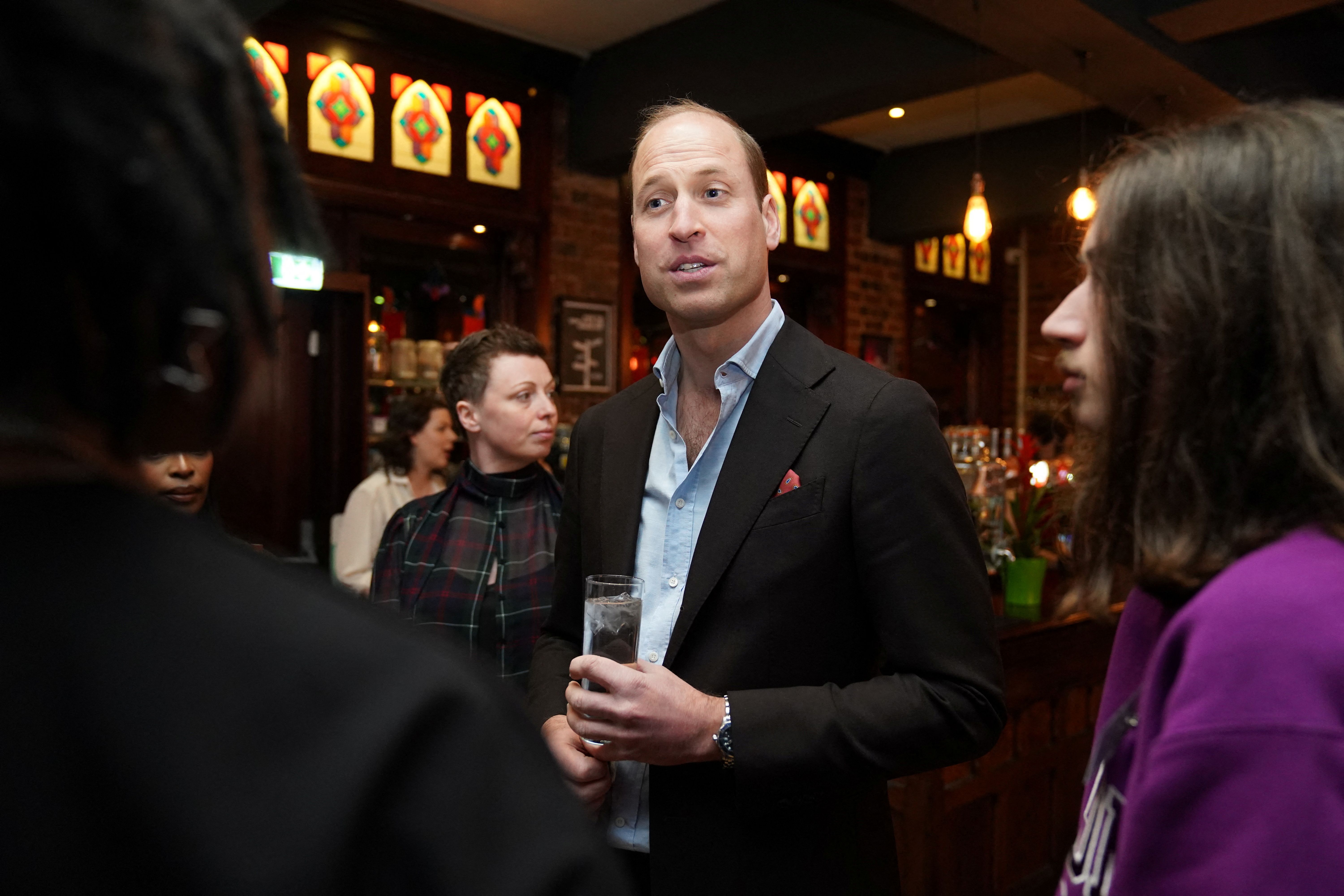 Britain’s Prince William during a visit to The Rectory, Birmingham, to meet future leaders and local business owners from Birmingham’s creative industries sector. Picture date: Thursday April 20, 2023. Jacob King/Pool via REUTERS