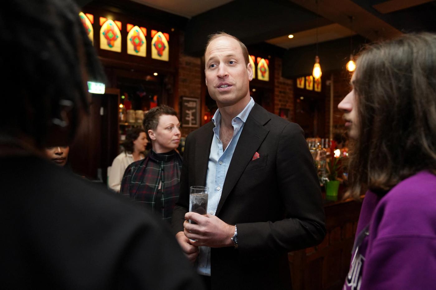 Britain's Prince William during a visit to The Rectory, Birmingham, to meet future leaders and local business owners from Birmingham's creative industries sector. Picture date: Thursday April 20, 2023. Jacob King/Pool via REUTERS