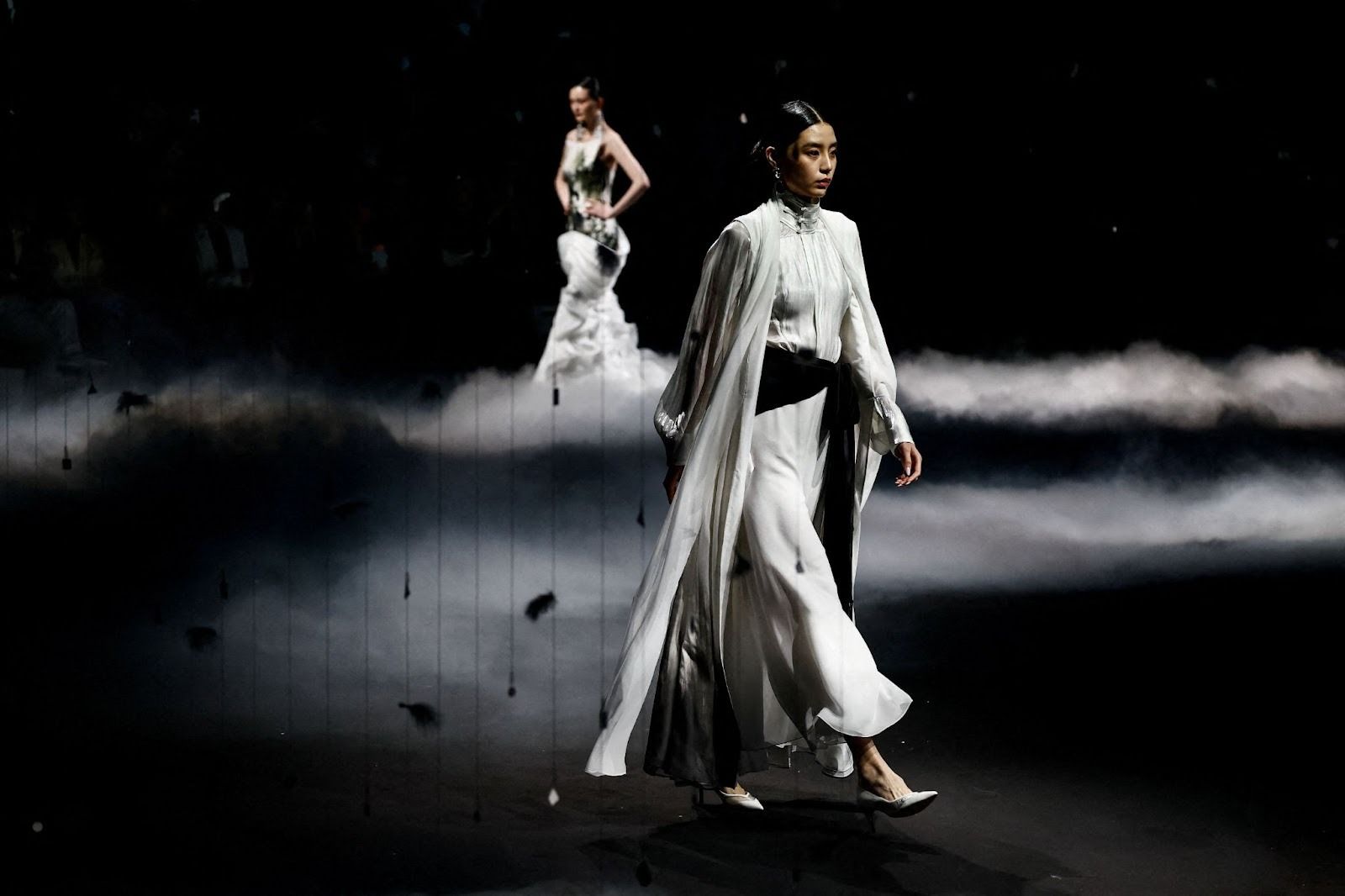 A model at a runway in China. 