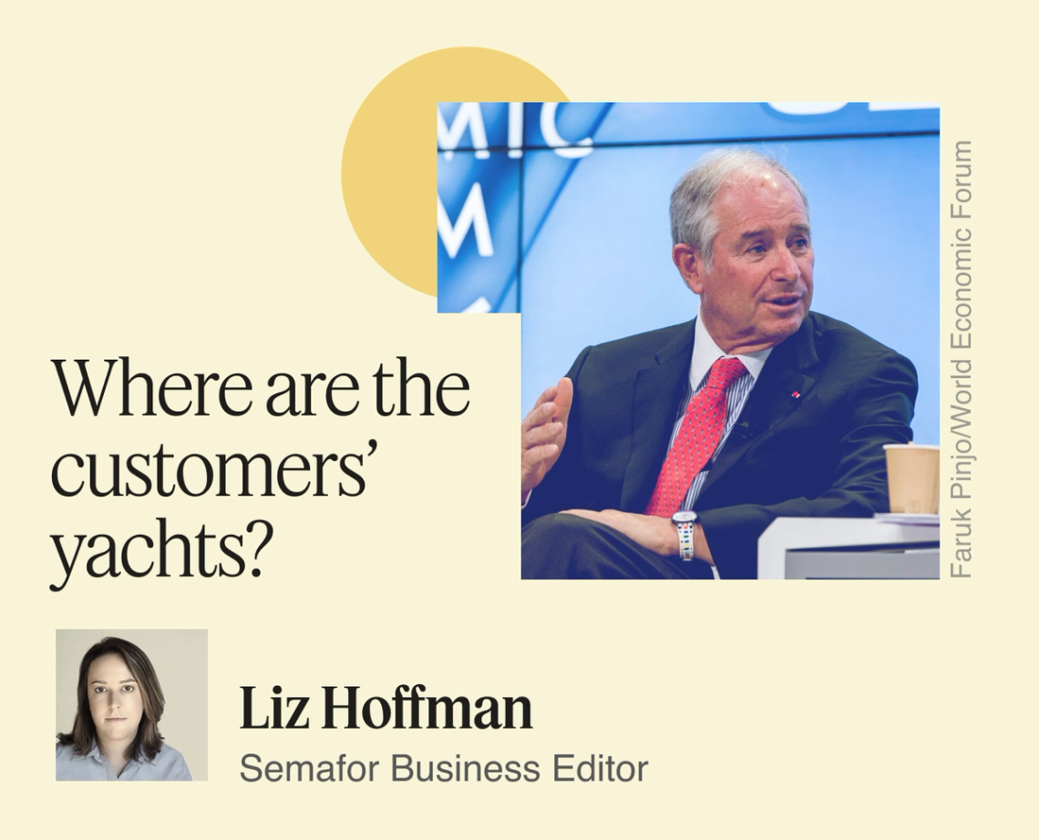 Where are the customers’ yachts?