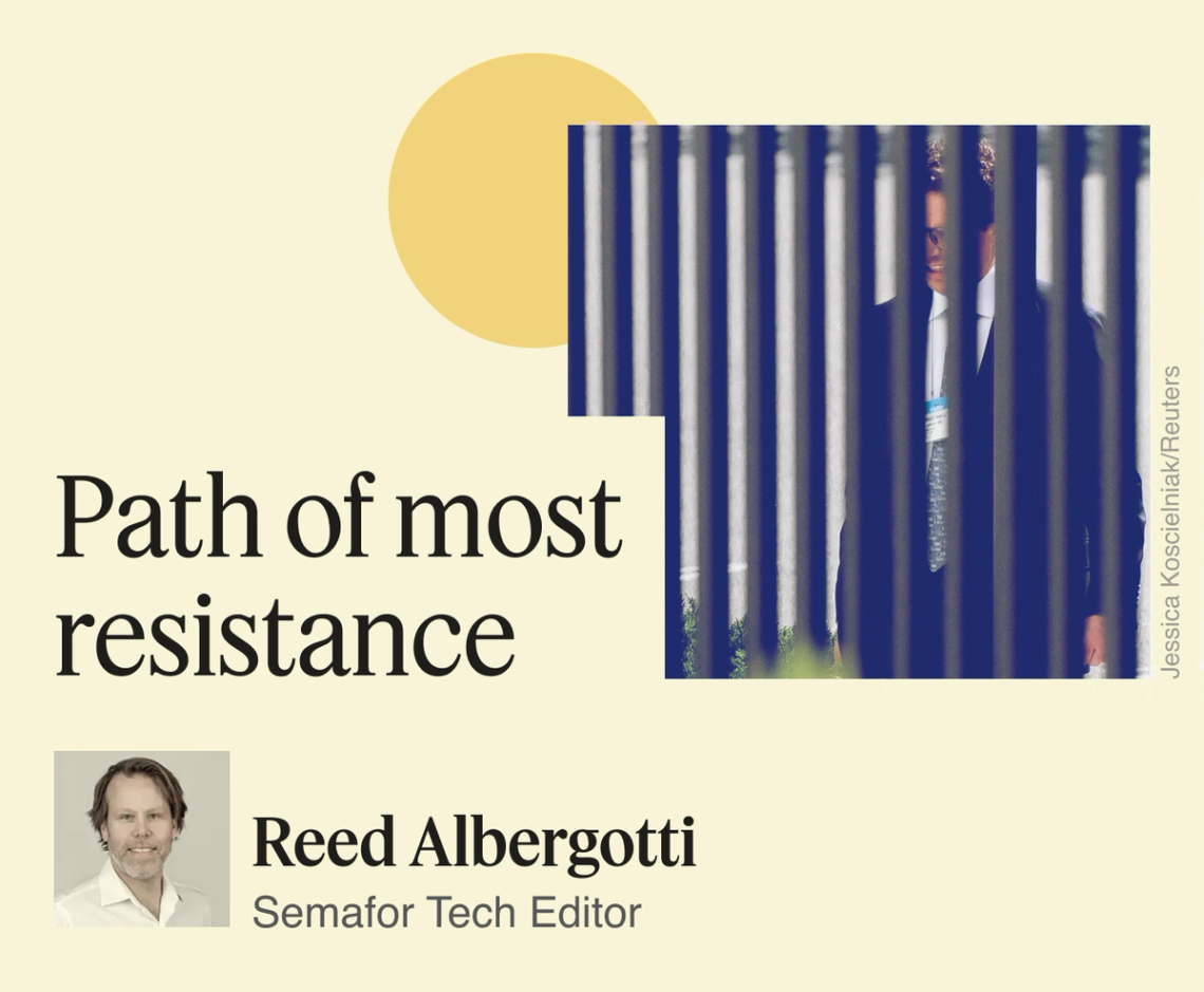 Path of most resistance.