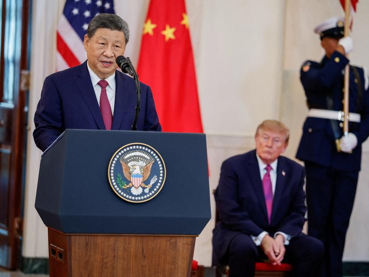 China’s leader Xi Jinping at the White House.