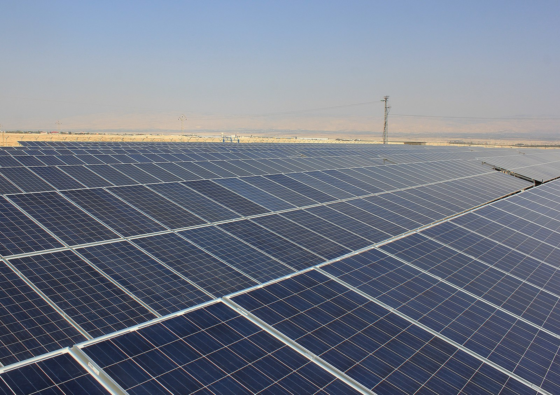 A solar plant in Jericho.