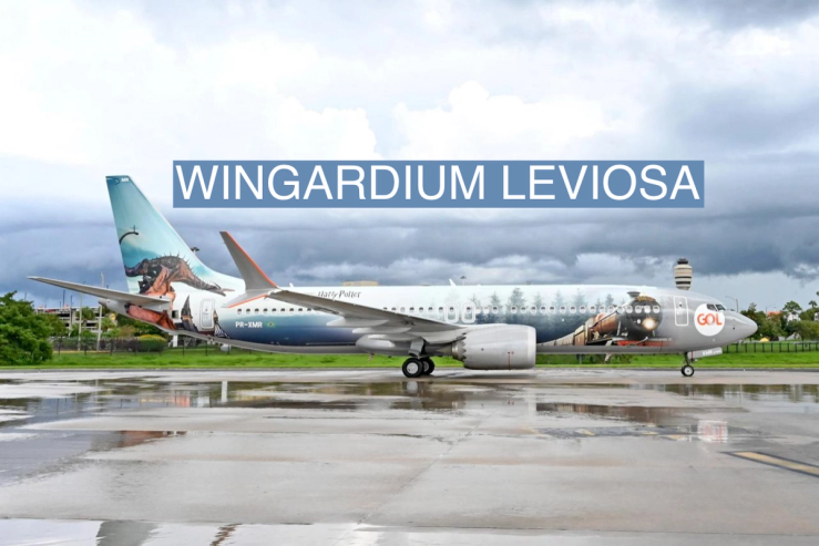 The exterior of GOL’s Harry Potter plane