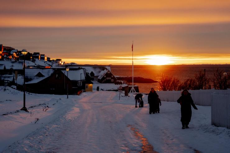 Sunset in Nuuk