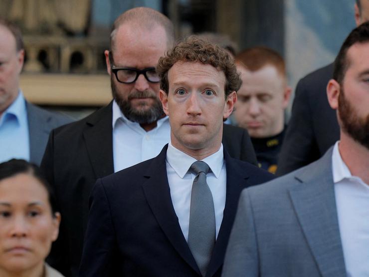 Mark Zuckerberg stares at camera