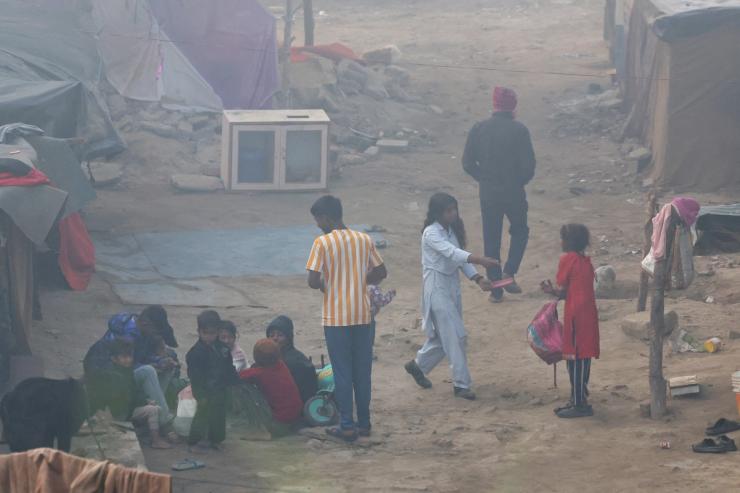 New Delhi air pollution.