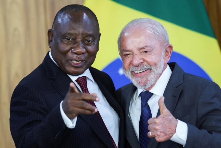 South Africa’s President Cyril Ramaphosa and Brazil’s President Luiz Inacio Lula da Silva.