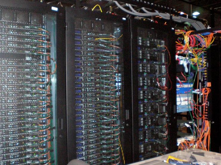 A photo from inside a data center.
