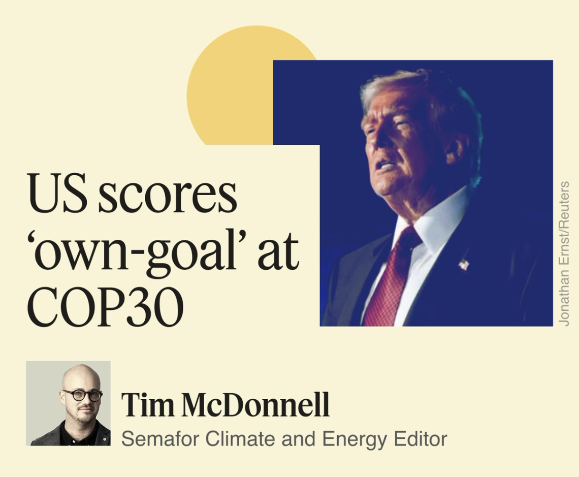 US scores own goal at COP30.