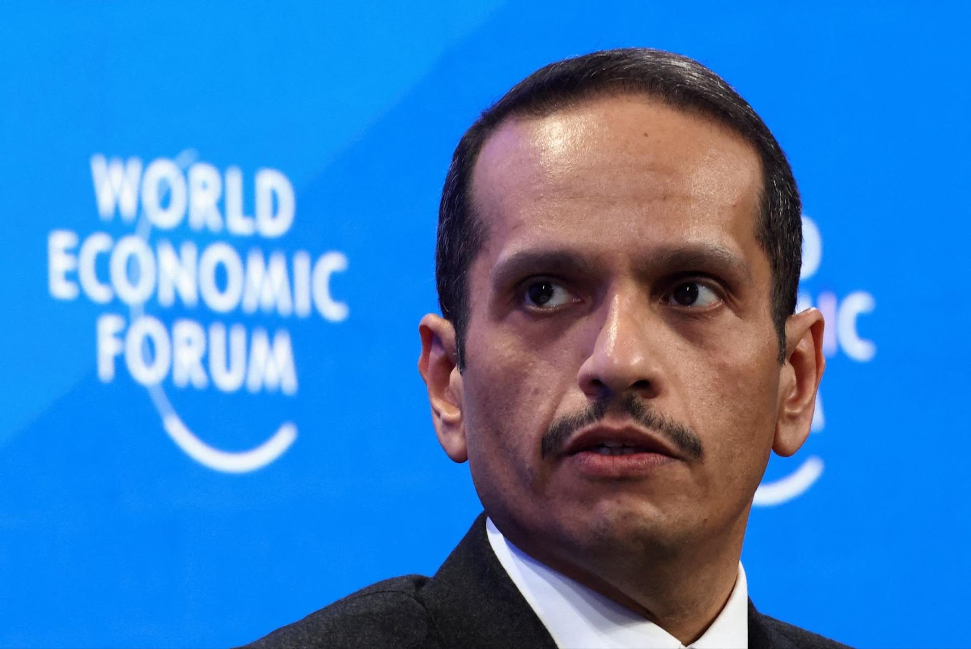 Qatar’s Prime Minister Sheikh Mohammed bin Abdulrahman Al Thani at Davos.