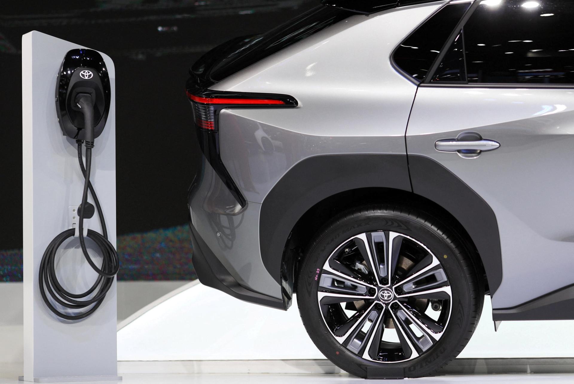 A Toyota EV car.
