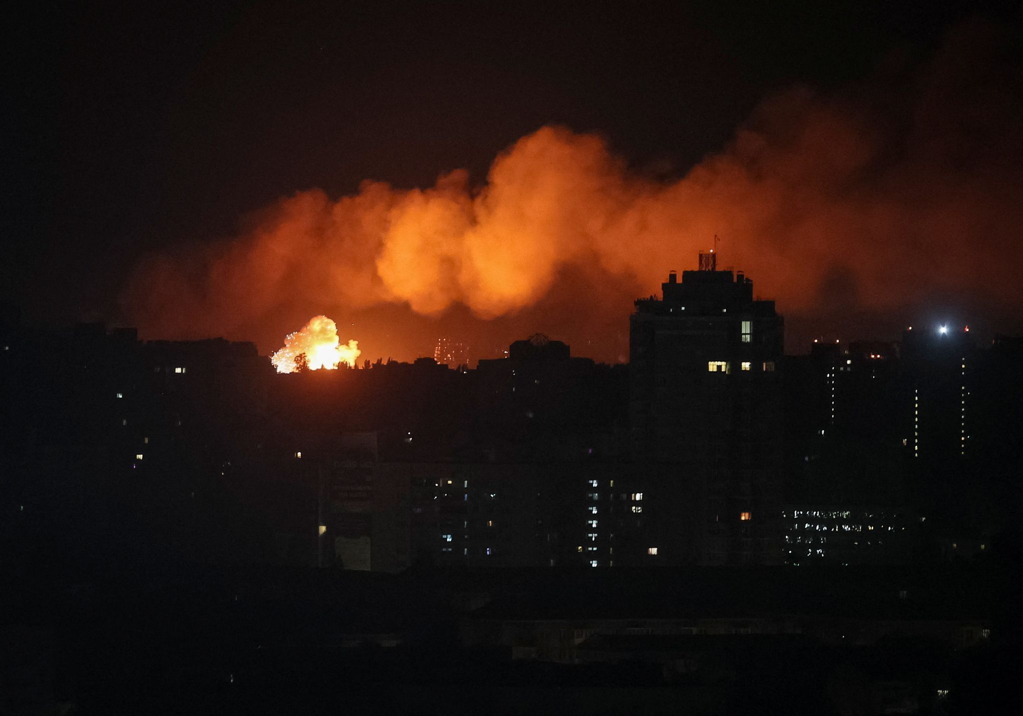 An explosion. 