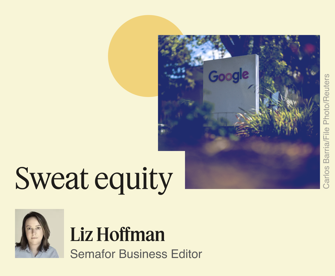 Sweat equity.