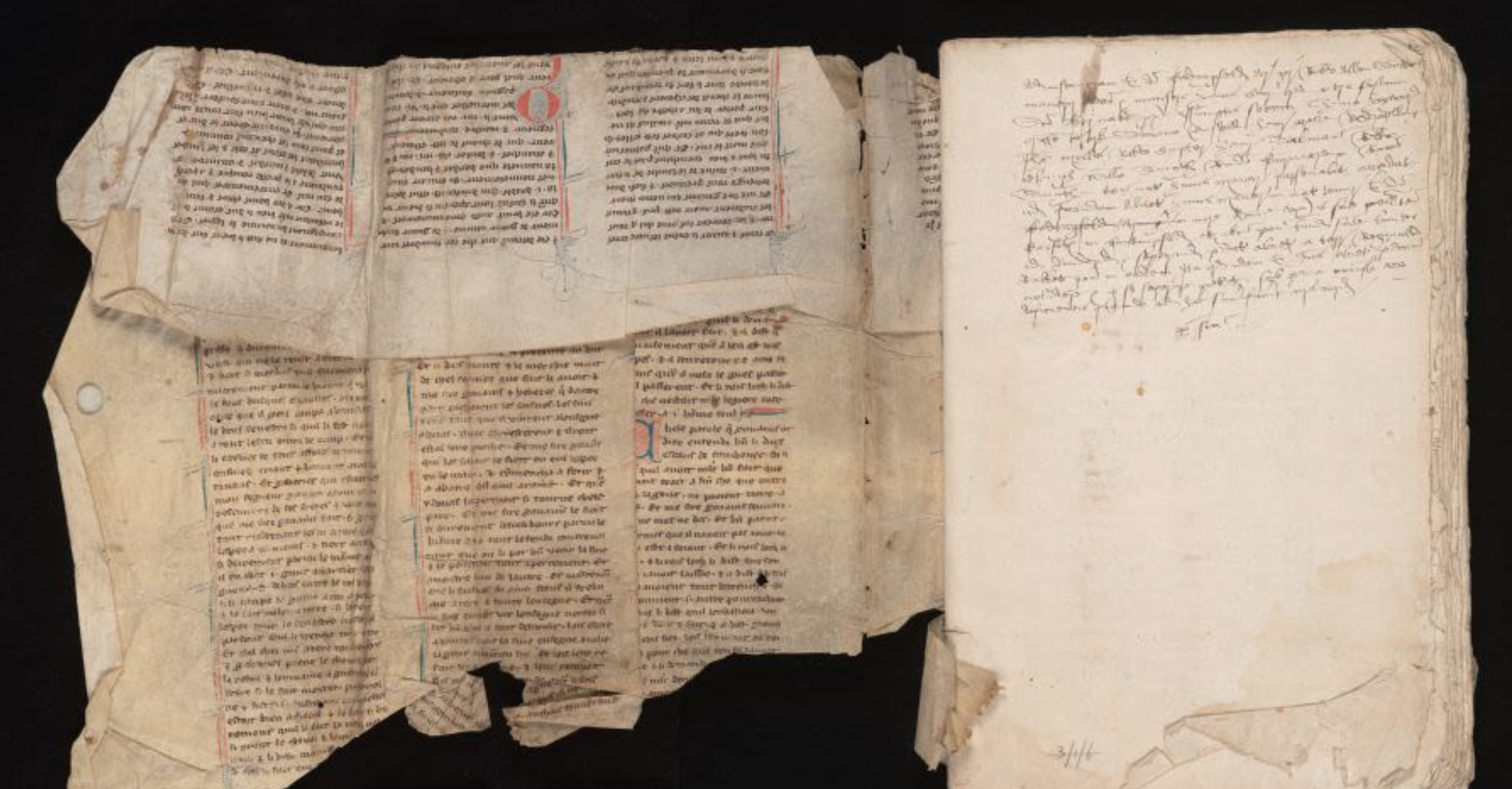 Piece of Medieval manuscript