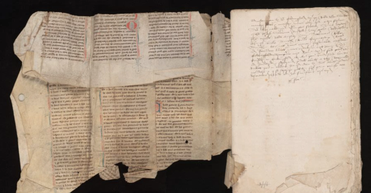 Piece of Medieval manuscript