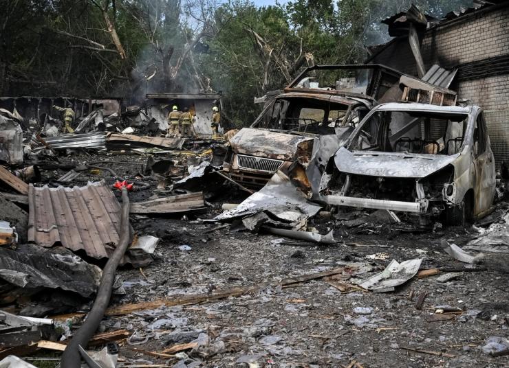 Rescuers search through rubble in Zaporizhzhia after Russia’s July 6th attack