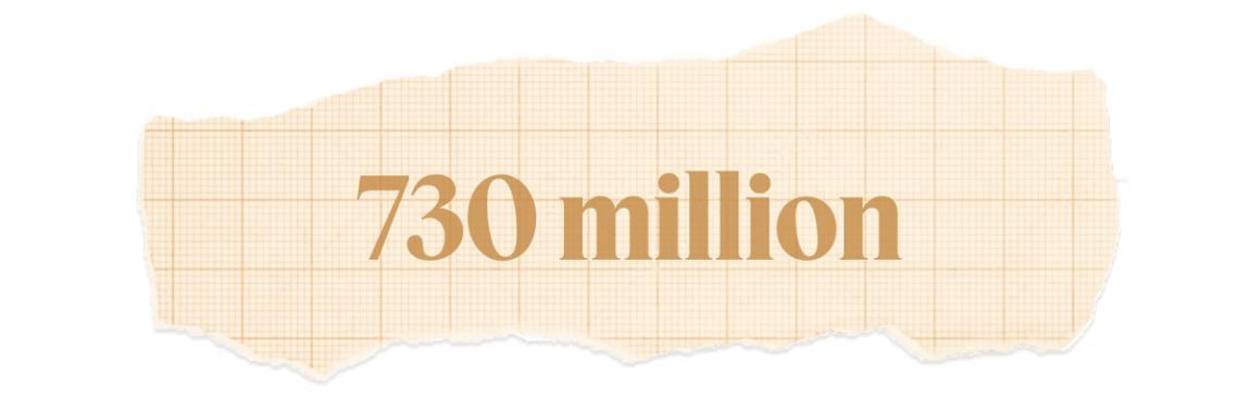 730 million