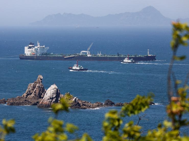 A picture of crude oil tanker Odessa.