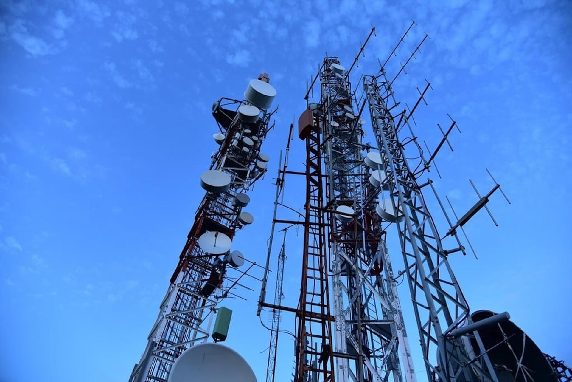 A cellphone tower. 