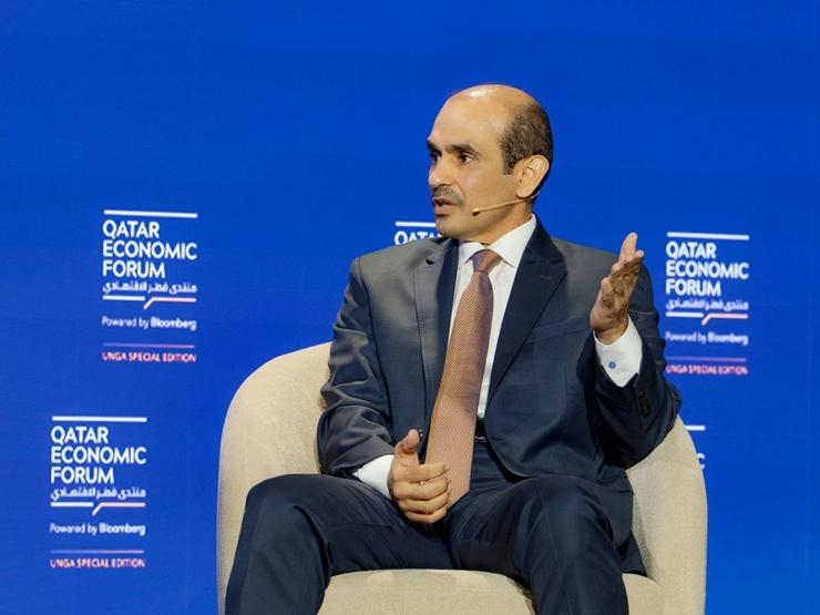 Saad Sherida Al-Kaabi speaking at Qatar Economic Forum, Powered by Bloomberg.