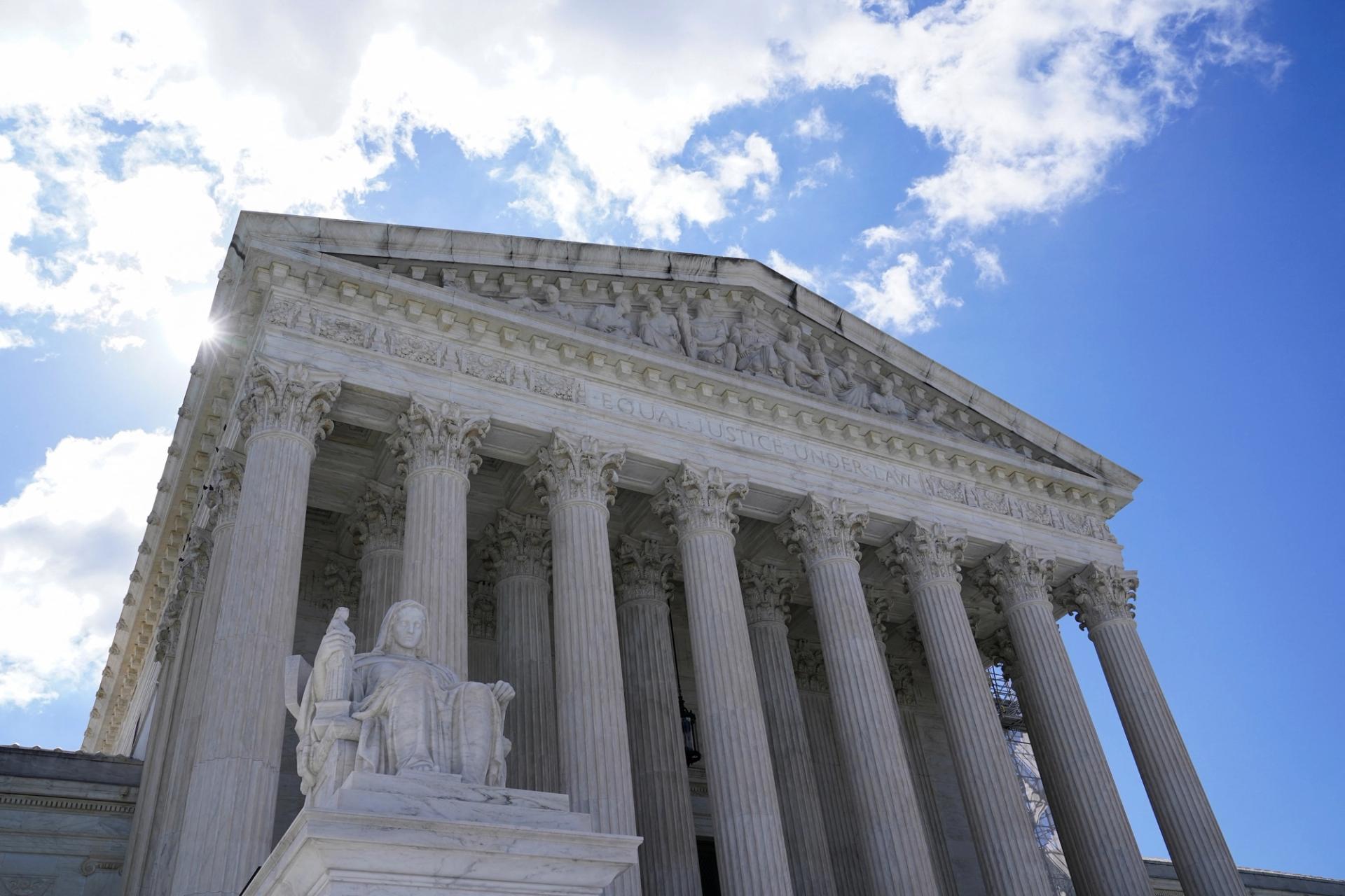 View of the U.S. Supreme Court on the day justices issue orders in pending appeals in Washington, D.C., on June 24, 2024