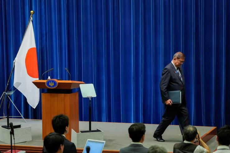 Japanese Prime Minister Shigeru Ishiba