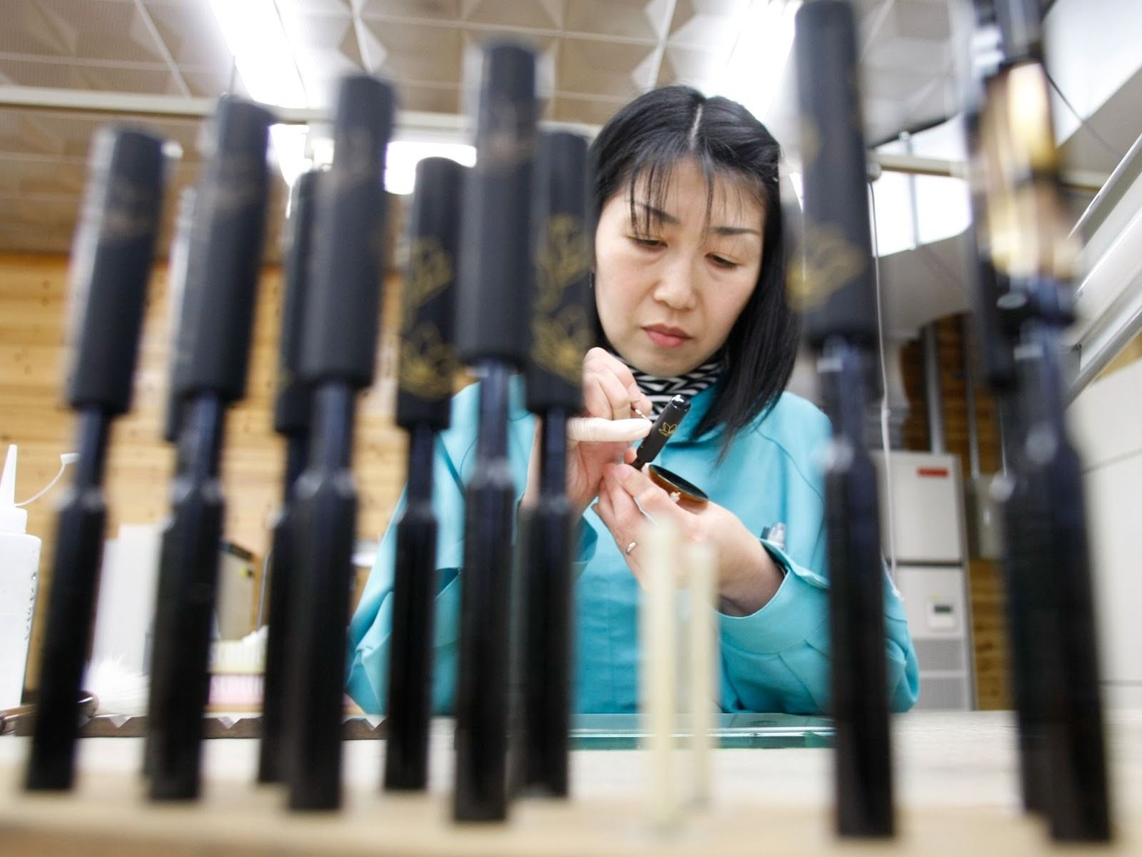 A workshop for Pilot pens. 