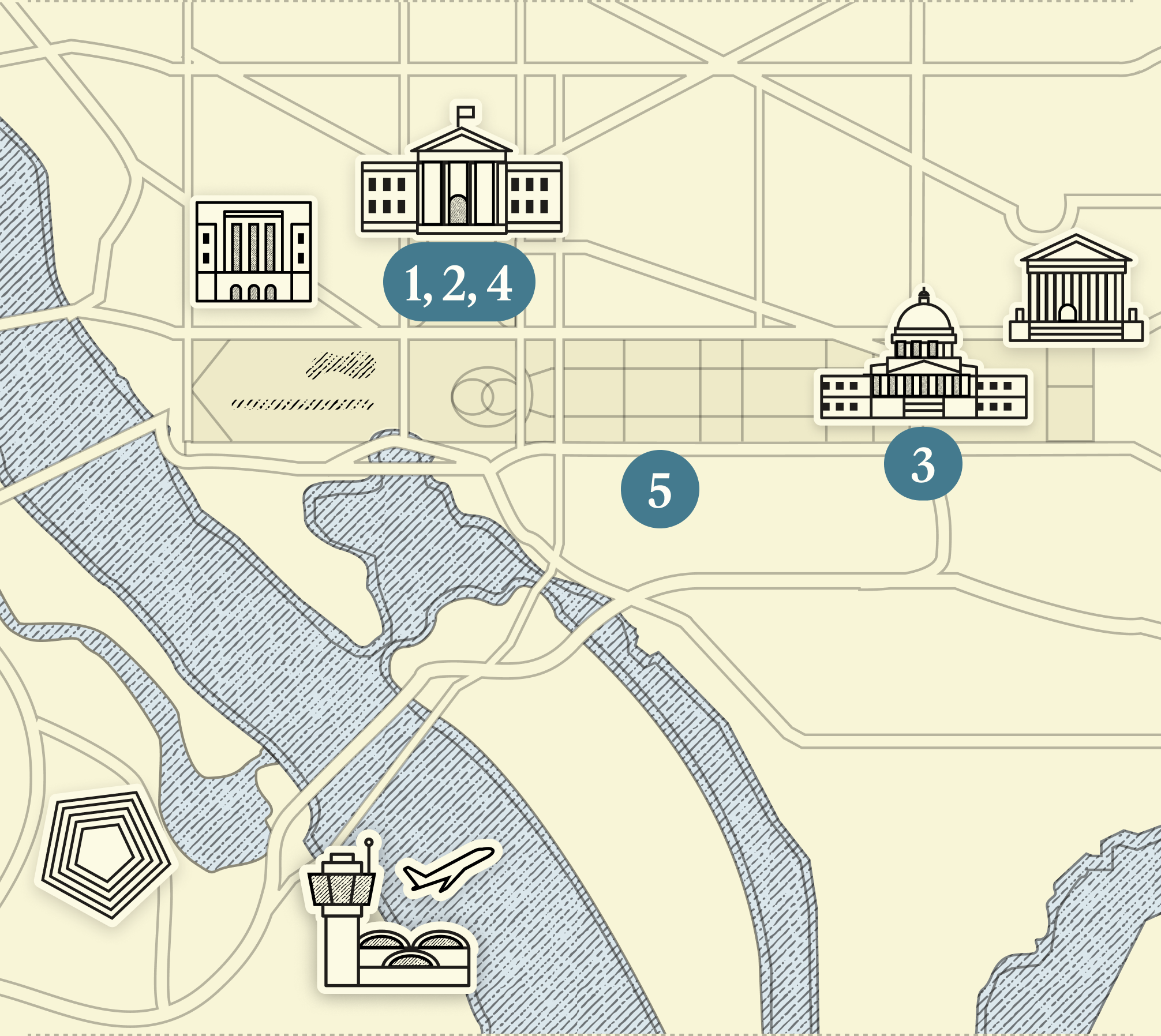 Map of Washington, DC