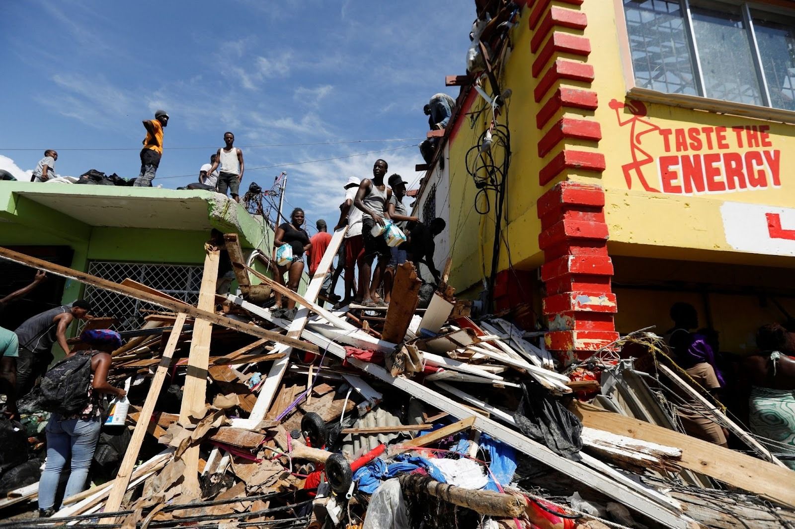 A photo of the aftermath of hurricane Melissa in Jamaica. 
