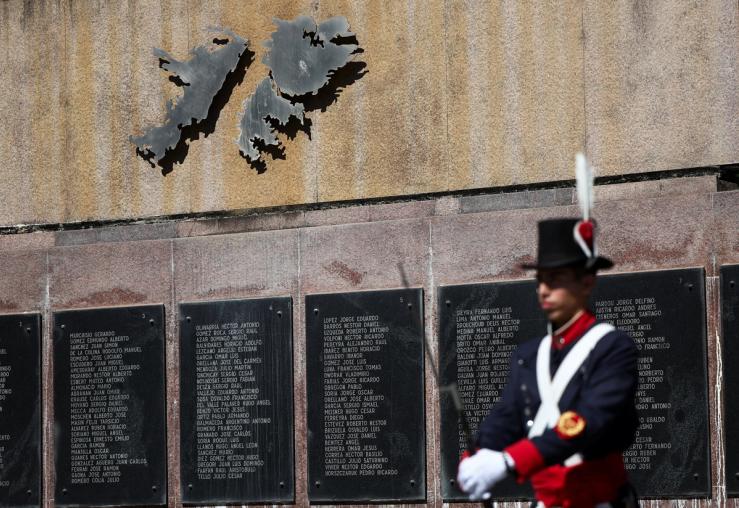 The Falklands war memorial.