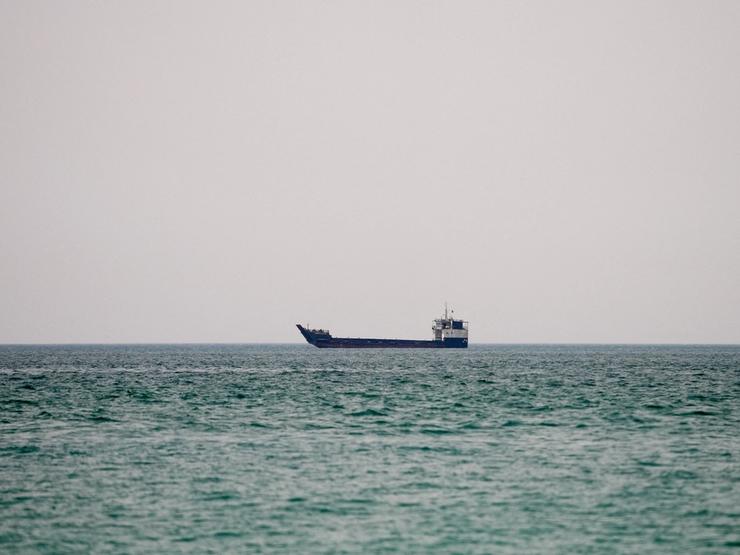 Ship in Strait of Hormuz