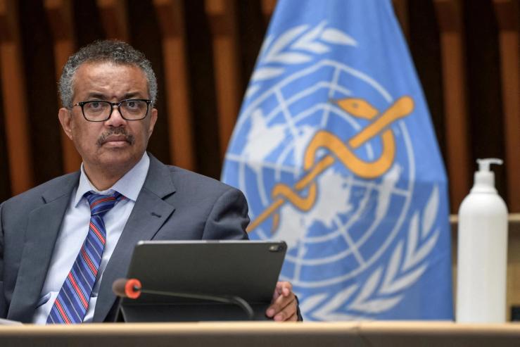 World Health Organization (WHO) Director-General Tedros Adhanom Ghebreyesus.