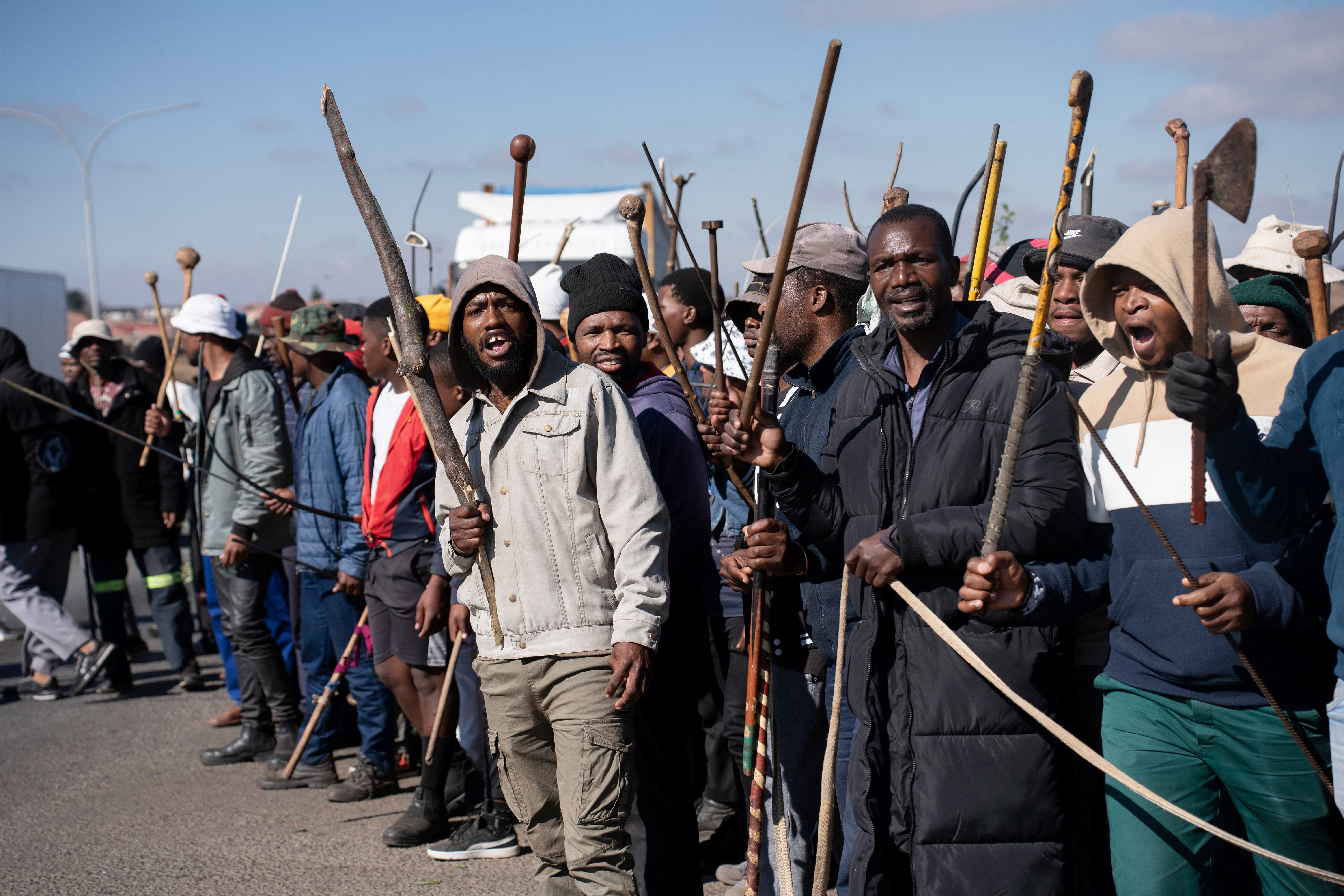 Anti-migrant protest