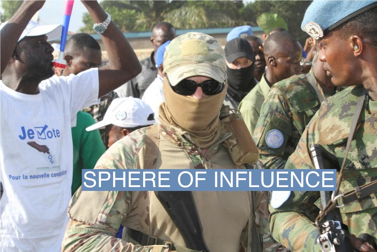 Russian officers from the Wagner Group are seen around Central African president Faustin-Archange Touadera, as they are part of the presidential security system during the referendum campaign to change the constitution and remove term limits, in Bangui, Central African Republic July 16, 2023. REUTERS/Leger Kokpakpa