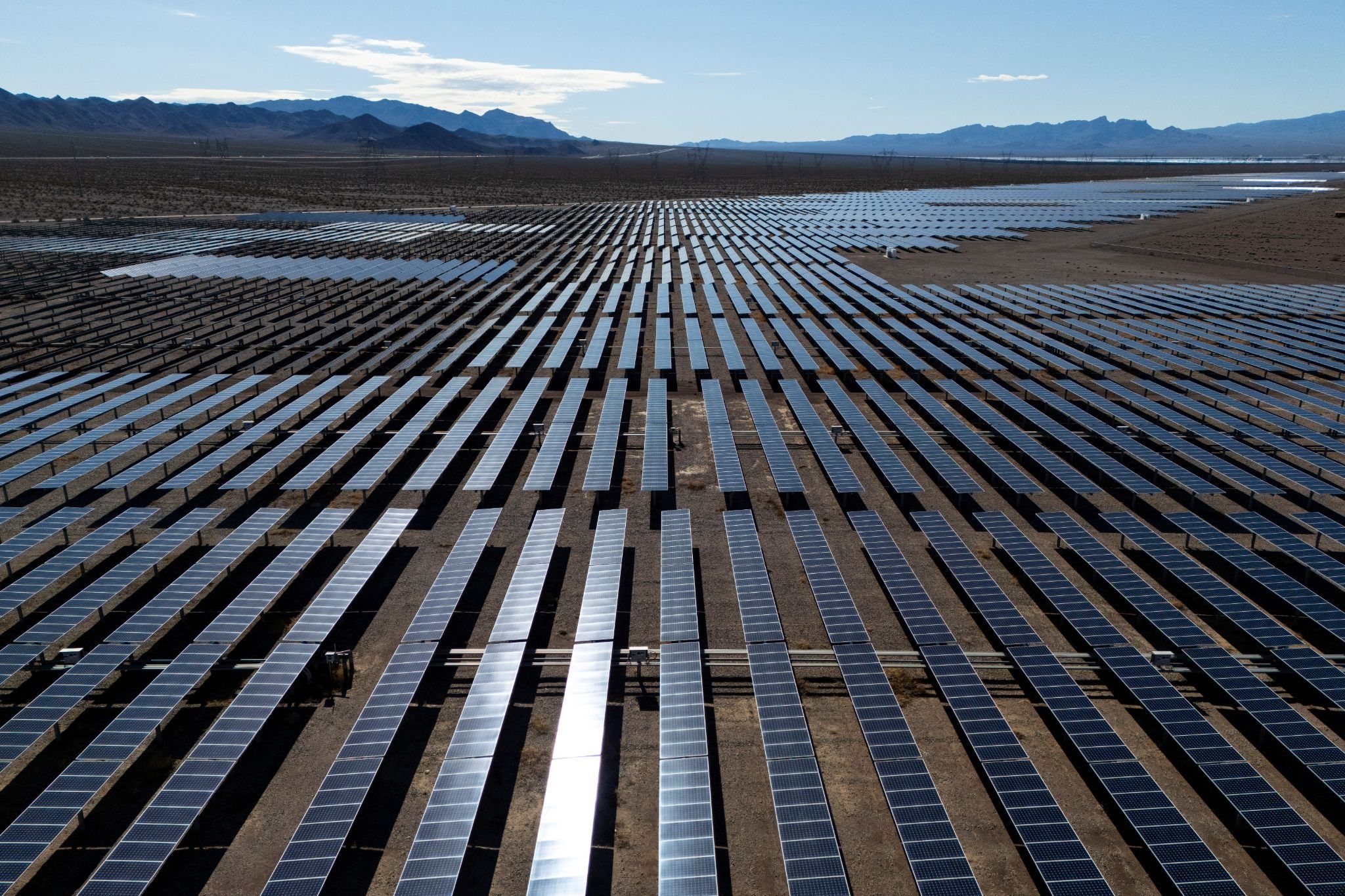A solar farm
