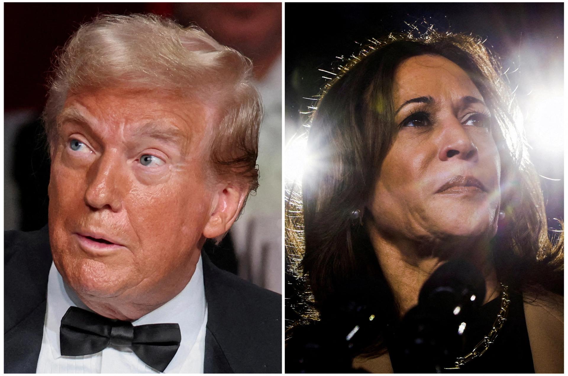 Donald Trump and Kamala Harris.