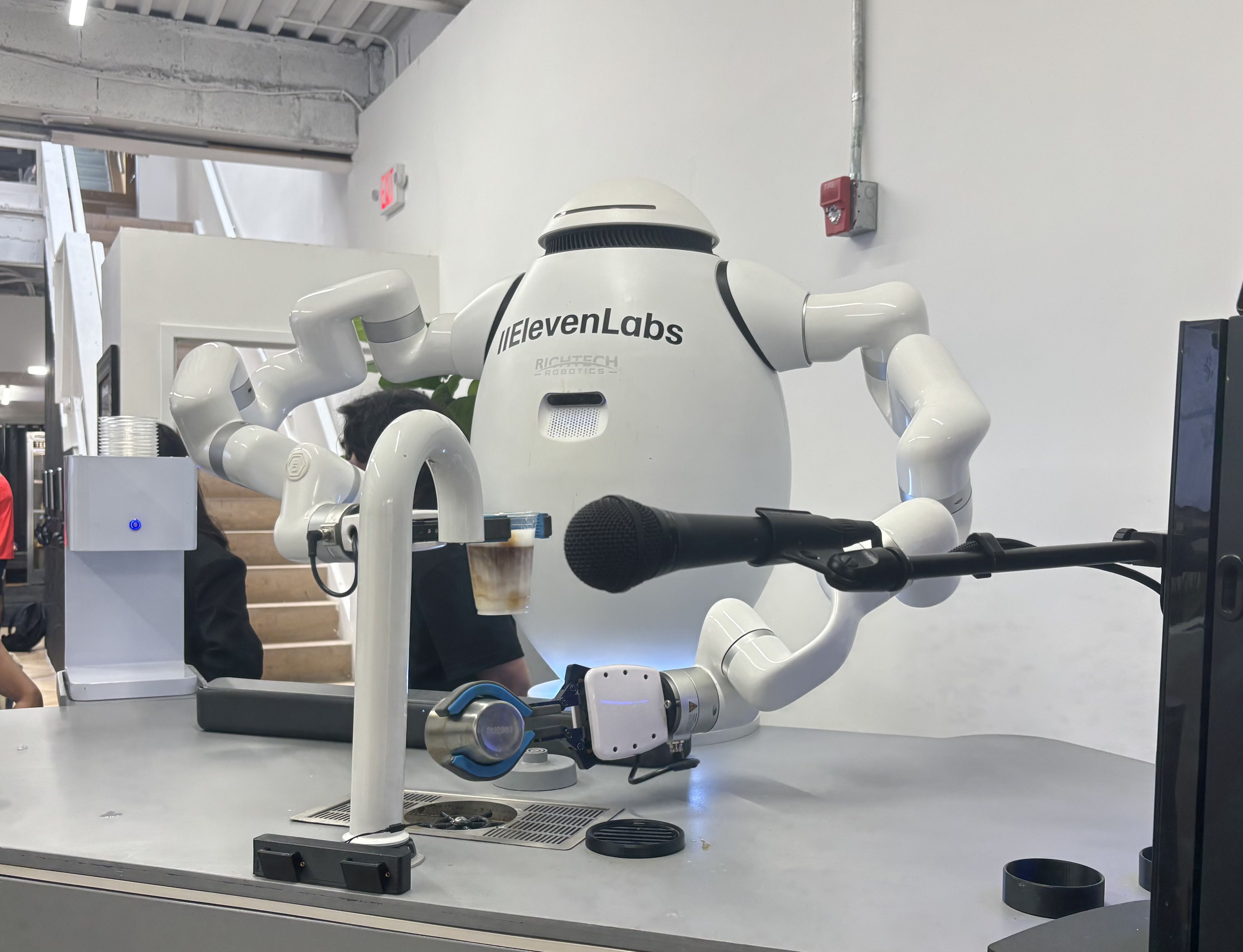 Robot making coffee