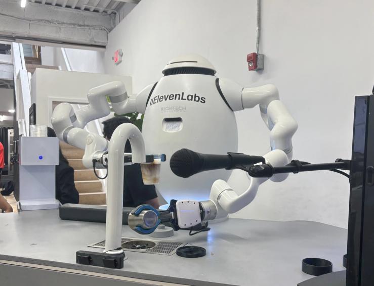 Robot making coffee