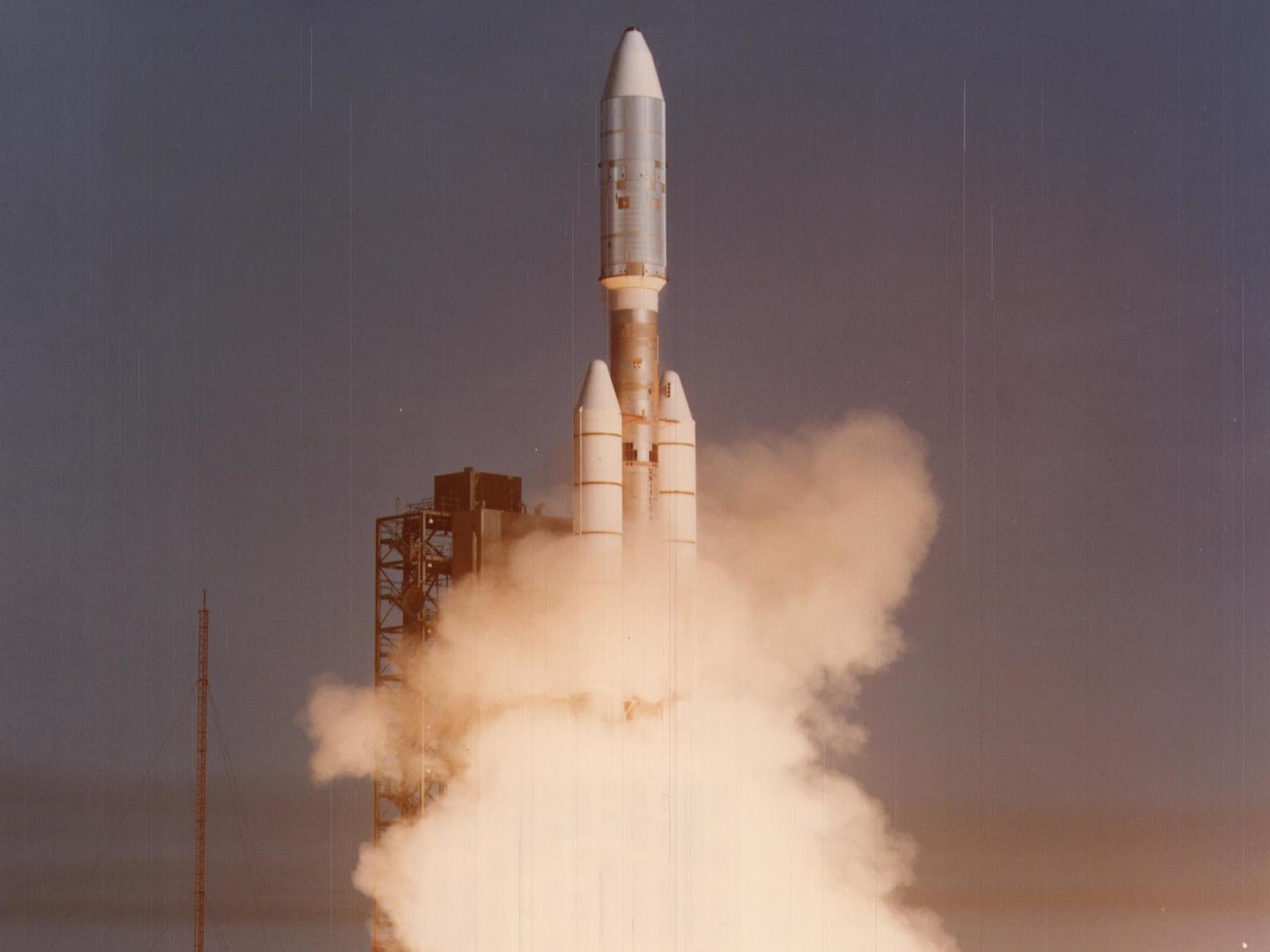 The Voyager launch, 1977.