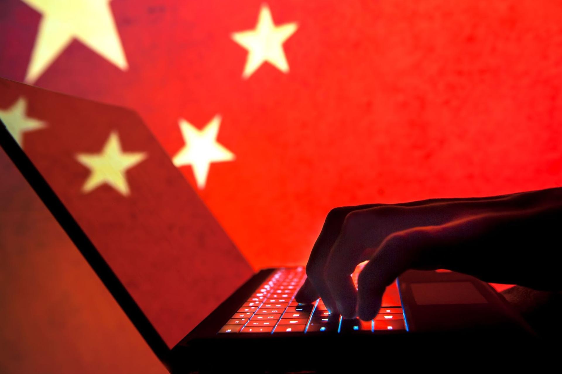 An illustration of a Chinese hacker. 