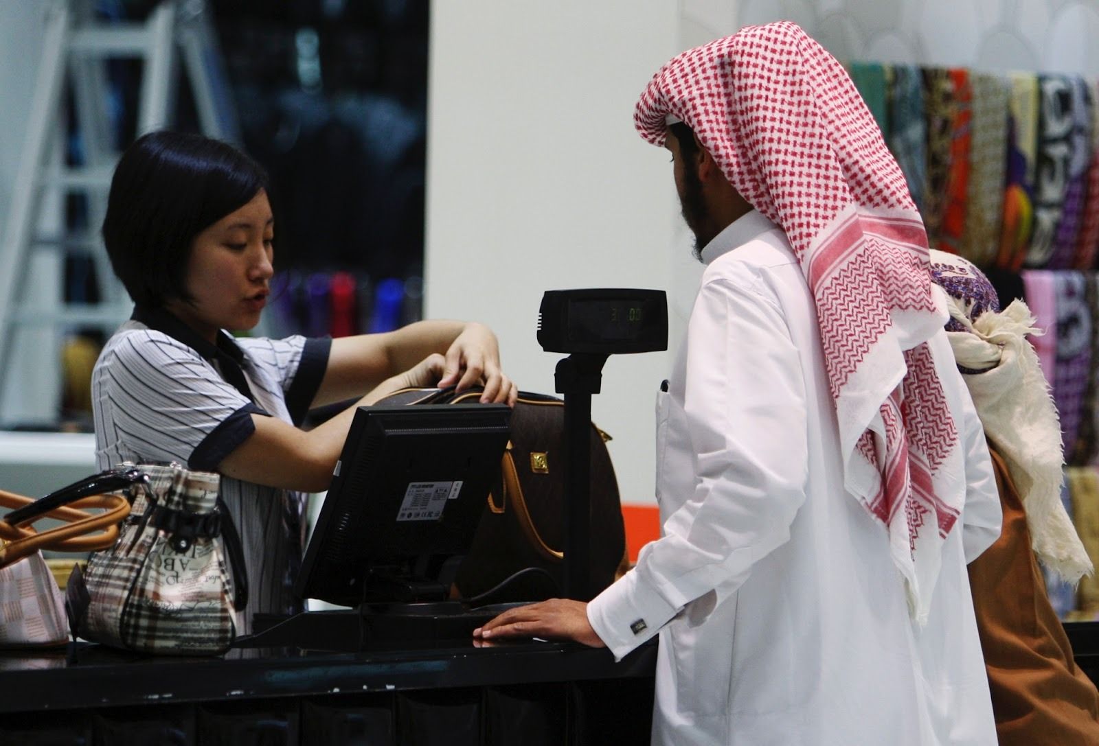Photo of a man shopping in Dubai