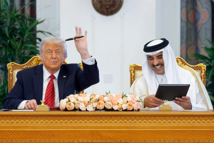 U.S. President Donald Trump and Qatar’s Emir Tamim bin Hamad Al Thani.