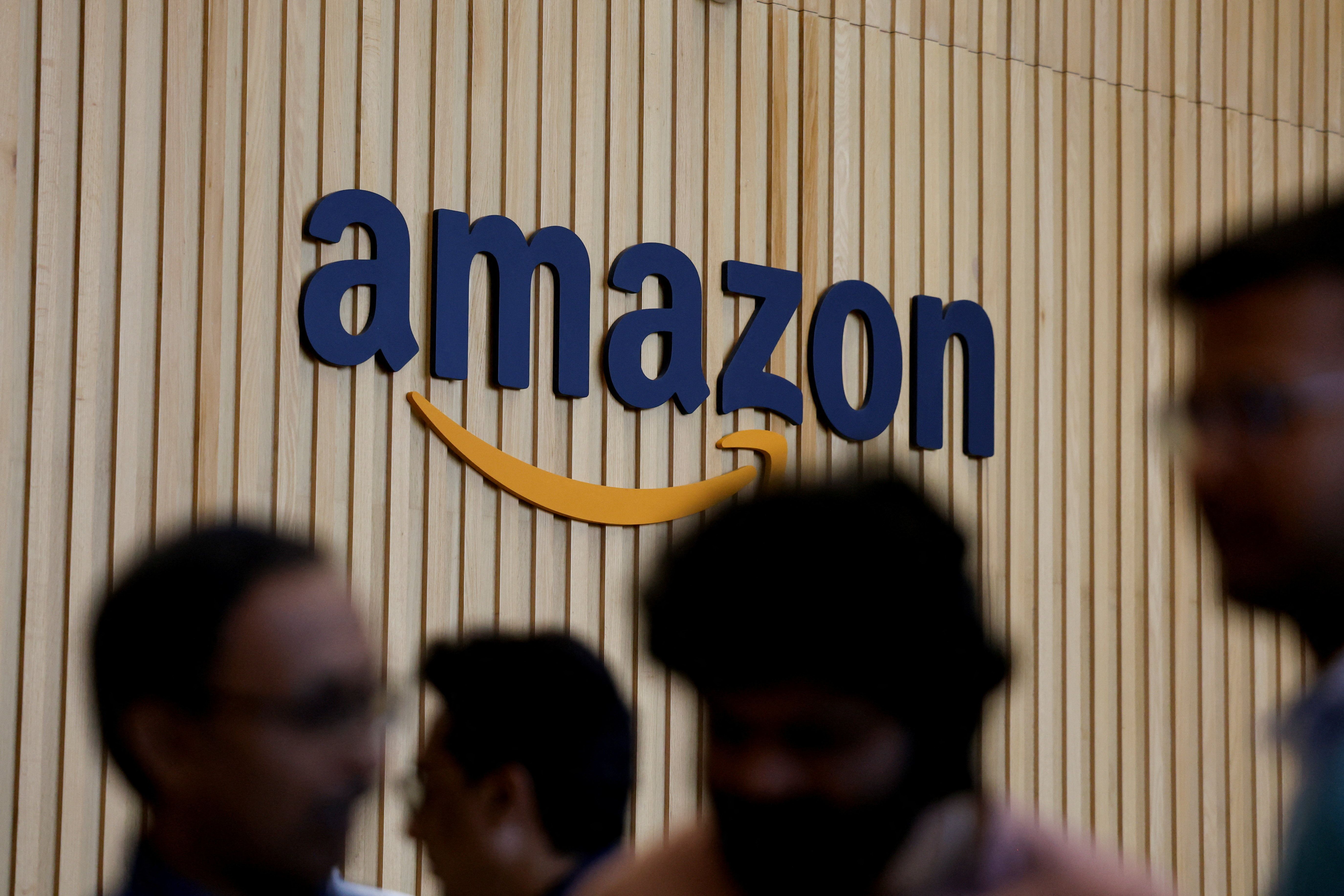An Amazon logo.