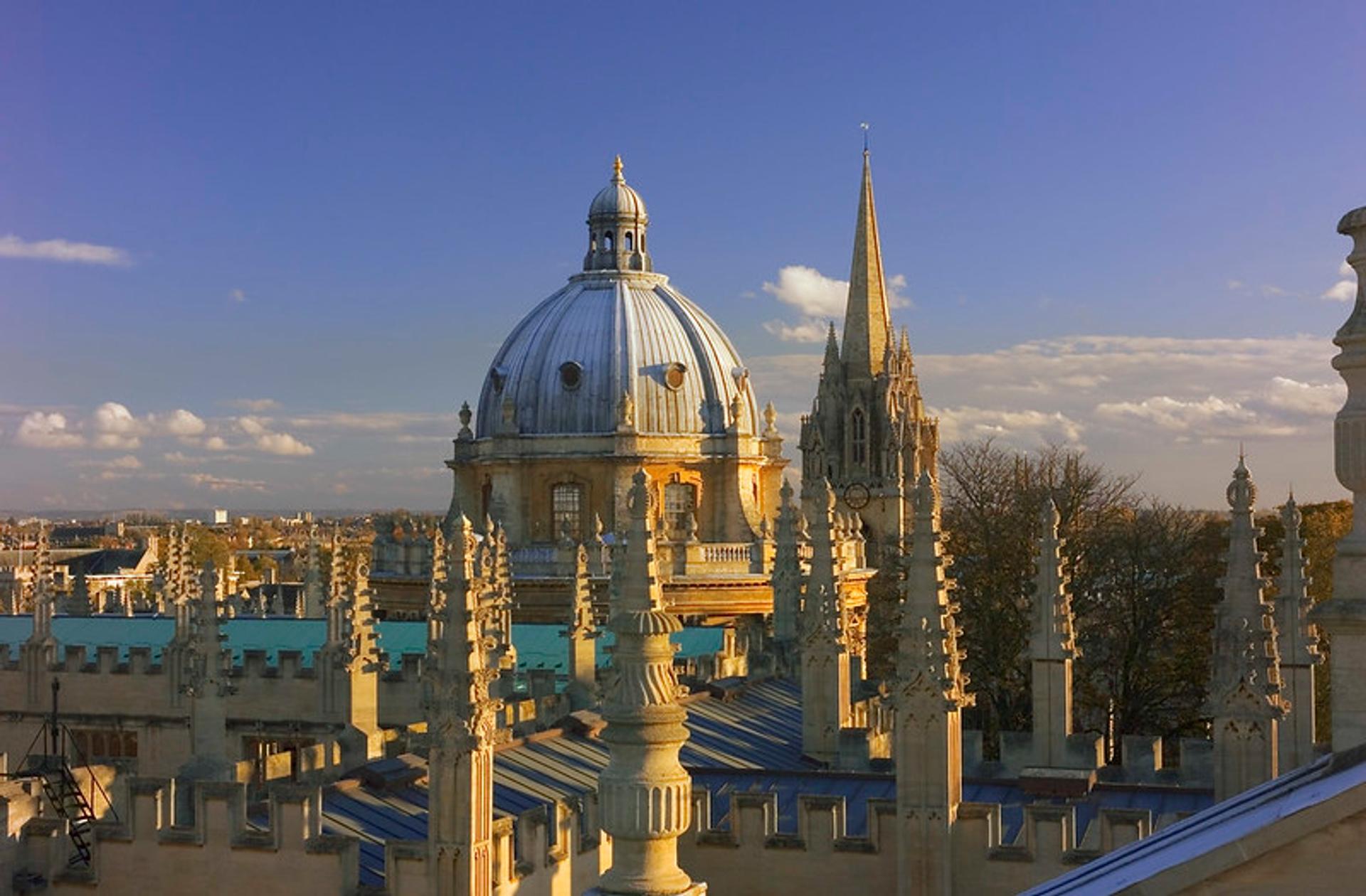 A view of the Oxford spires.